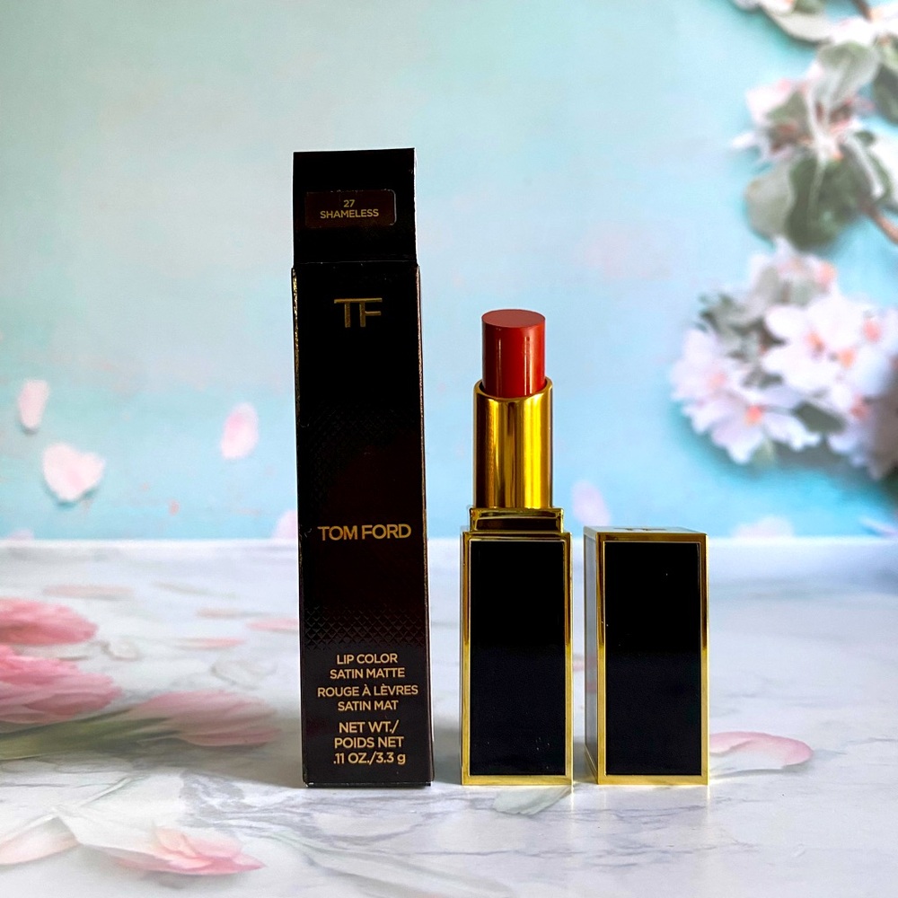Tom Ford Lip Color Satin Matte Lipstick #27 Shameless 0.11oz / 3.3g Fresh NIB